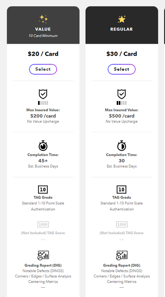 TAG Grading Services – Hydra's Shop